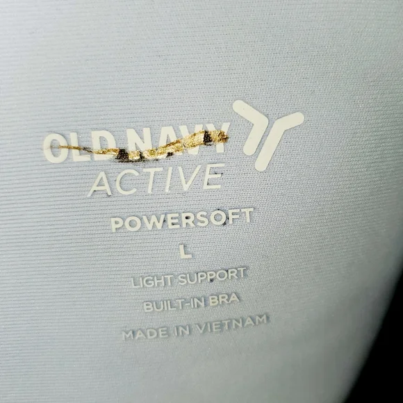 OLD NAVY Women’s Light Support PowerSoft Longline Sports Bra Melted Ice NWOT - Picture 9 of 11
